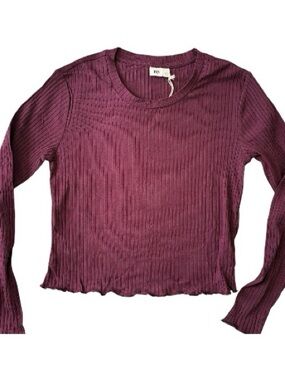 Tentree Long Sleeve Women’s Shirt - Deep Burgundy NWT